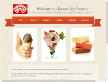 Tablet Screenshot of kawreicecream.com